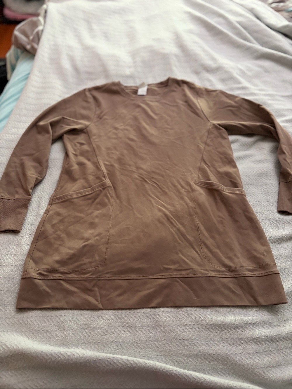 Lole Casual Long Sleeve Tunic in Taupe Women’s Size XL